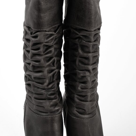 John Galliano Tall Leather Boots sz 37 - Picture 6 of 14